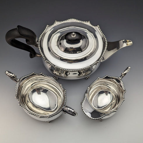Around 1920 British antique silver plated tea set Mappin & Webb